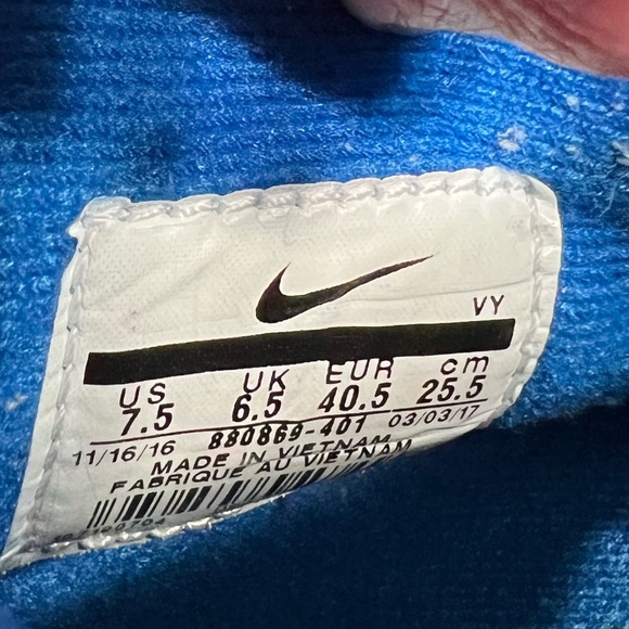 Nike Air Shake Ndestrukt Blue Jay/Blue Jay-Summit White Men’s 7.5 LIKE NEW! RARE - Picture 11 of 11